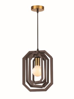 NETTO ΦΩΤΙΣΤΙΚΟ ΚΡΕΜΑΣΤΟ ΣΚΟΥΡΟ ΚΑΦΕ MDF ΣΥΜΒΑΤΙΚΟ 1ΧΕ27 IP20 Φ100Χ1300mm