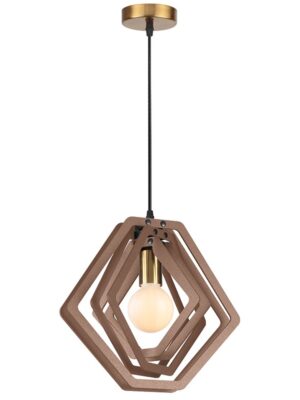 ΚΡΕΜΑΣΤΟ Φ/Σ 1ΧΕ27 ΑΝ.ΚΑΦΕ ΔΕΡΜΑ MDF D34XH100CM TRITON