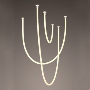 JUNGLE-ΦΩΤΙΣΤΙΚΟ ΚΡΕΜΑΣΤΟ ΛΕΥΚΟ ΜΕΤΑΛΛΙΚΟ LED SMD 60W 3000K 4000LM IP20 2400Χ1700Χ1000ΜΜ