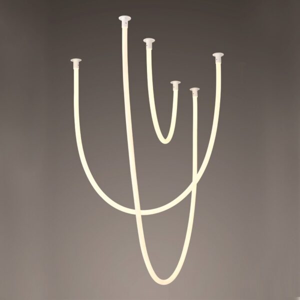 JUNGLE-ΦΩΤΙΣΤΙΚΟ ΚΡΕΜΑΣΤΟ ΛΕΥΚΟ ΜΕΤΑΛΛΙΚΟ LED SMD 60W 3000K 4000LM IP20 2400Χ1700Χ1000ΜΜ