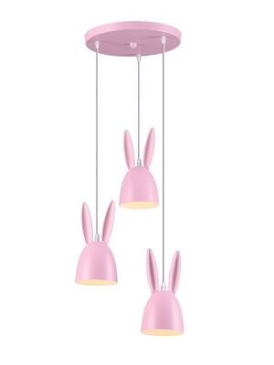 BUNNY-ΦΩΤΙΣΤΙΚΟ ΚΡΕΜΑΣΤΟ ΡΟΖ ΜΕΤΑΛΛΙΚΟ ΣΥΜΒΑΤΙΚΟ 3ΧΕ27 IP20 D35XH100CM