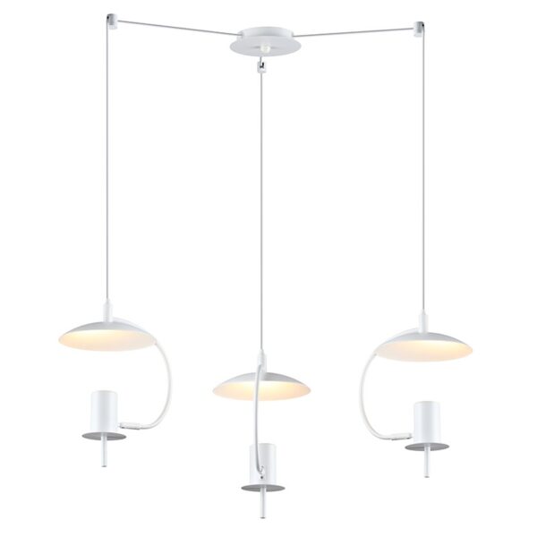 NETTO ΦΩΤΙΣΤΙΚΟ ΚΡΕΜΑΣΤΟ ΛΕΥΚΟ ΜΑΤ ΜΕΤΑΛΛΙΚΟ ΣΥΜΒΑΤΙΚΟ 3ΧGU10 IP20 Φ600Χ1500mm