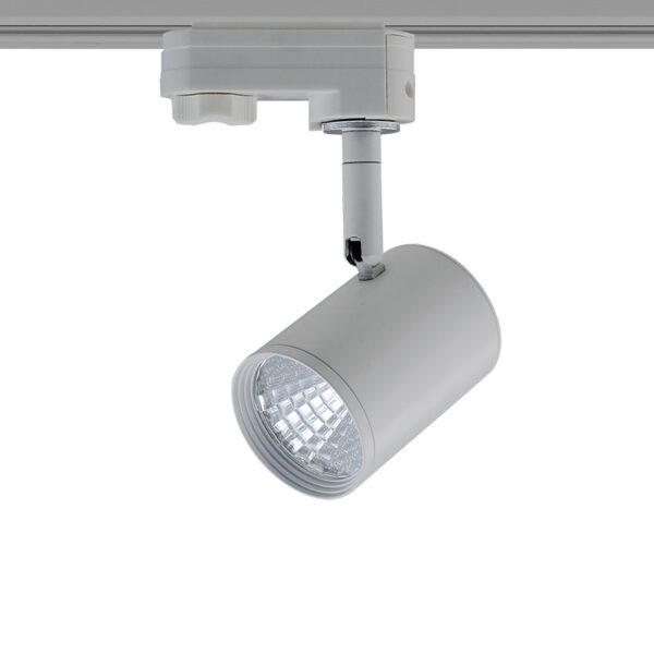 LED COB ΦΩΤΙΣΤΙΚΟ ΡΑΓΑΣ 230V AC 7W 4000K  24° 760LM Ra80 4 ΣΥΡΜΑΤΑ ΓΚΡΙ