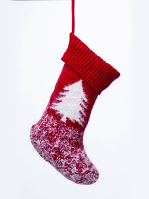 ΧΡΙΣΤΟΥΓΕΝΝΙΑΤΙΚΗ ΚΟΚΚΙΝΗ ΚΑΛΤΣΑ ΔΙΑΚΟΣΜΗΤΙΚΗ ΔΕΝΤΡΟ 200Χ460mm