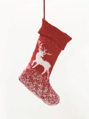 ΧΡΙΣΤΟΥΓΕΝΝΙΑΤΙΚΗ ΚΟΚΚΙΝΗ ΚΑΛΤΣΑ ΔΙΑΚΟΣΜΗΤΙΚΗ ΤΑΡΑΝΔΟΣ 200Χ460mm