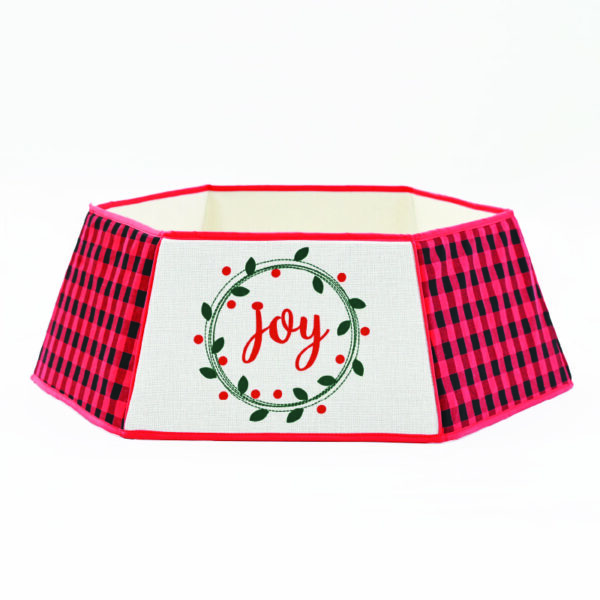 ΔΙΑΚΟΣΜΗΤΙΚO ΧΡΙΣΤΟΥΓΕΝΝΙΑΤΙΚΟY ΔΕΝΤΡΟΥ JOY ΠΟΔΙΑ ΕΞΑΓΩΝΗ ΜΕ ΚΟΚΚΙΝΗ ΠΑΓΙΕΤΑ 762X610X240mm