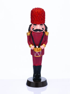 ΔΙΑΚΟΣΜΗΤΙΚΗ ΚΑΡΥΟΘΡΑΦΣΤΗΣ ΣΤΡΑΤΙΩΤΗΣ ΡΗΤΙΝΗΣ ΜΕ ΤΥΜΠΑΝΟ ΚΟΚΚΙΝΟ 230mm