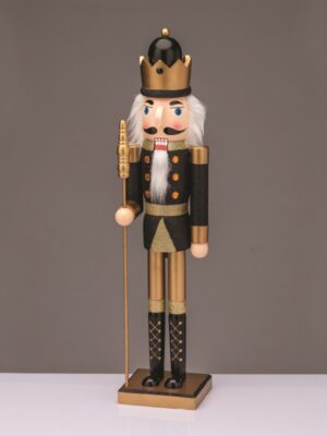 ΚΑΡΥΟΘΡΑΥΣΤΗΣ ΒΑΣΙΛΙΑΣ ΜΕ ΣΚΗΠΤΡΟ ΜΑΥΡΟ 300mm