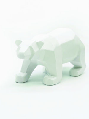 ΔΙΑΚΟΣΜΗΤΙΚΗ ΑΡΚΟΥΔΑ ΡΗΤΙΝΗΣ ΛΕΥΚΟ 190x80x110mm