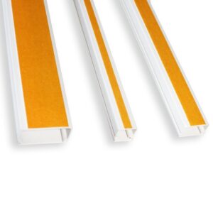 ΚΑΝΑΛΙΑ ΔΙΑΝΟΜΗΣ ΚΑΛΩΔΙΩΝ ΜΕ ΑΥΤΟΚΟΛΛΗΤΗ ΤΑΙΝΙΑ ΛΕΥΚΗ 12X12MM